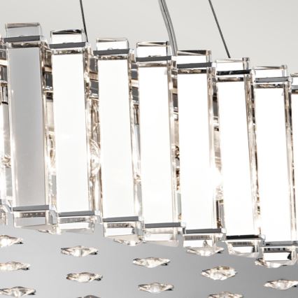 Kichler - LED Vonios pakabinamas sietynas CRYSTAL SKYE 12xG9/3W/230V IP44