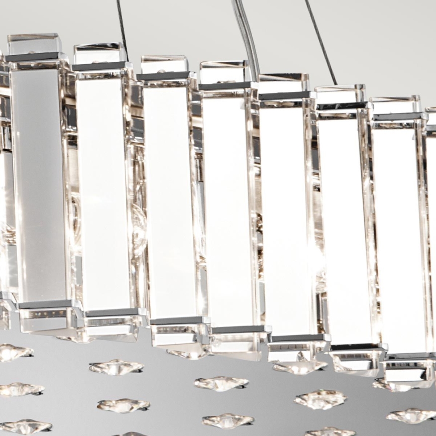 Kichler - LED Vonios pakabinamas sietynas CRYSTAL SKYE 12xG9/3W/230V IP44