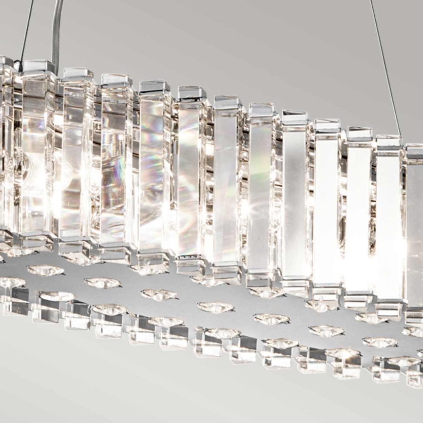 Kichler - LED Vonios pakabinamas sietynas CRYSTAL SKYE 8xG9/3W/230V IP44