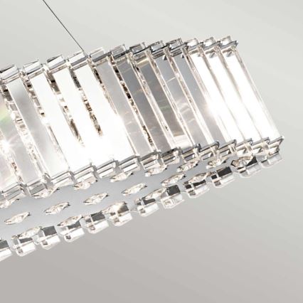 Kichler - LED Vonios pakabinamas sietynas CRYSTAL SKYE 8xG9/3W/230V IP44
