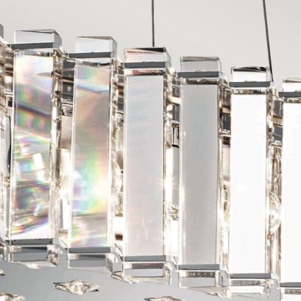 Kichler - LED Vonios pakabinamas sietynas CRYSTAL SKYE 8xG9/3W/230V IP44