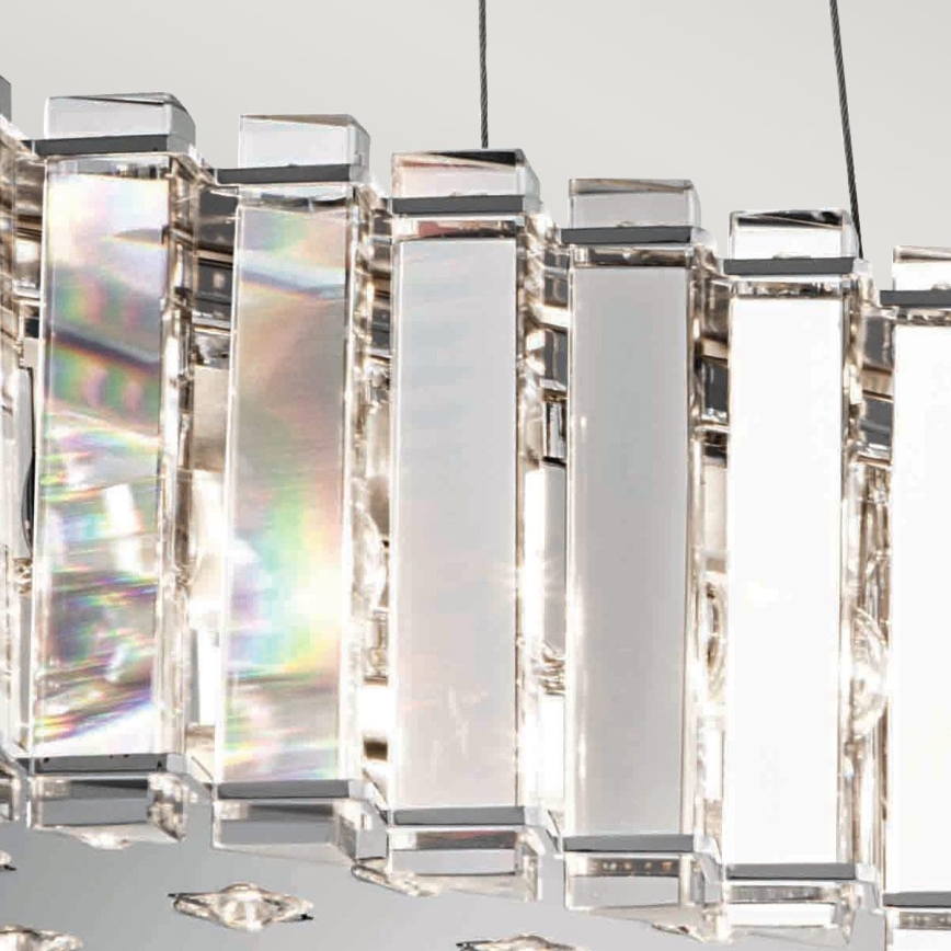 Kichler - LED Vonios pakabinamas sietynas CRYSTAL SKYE 8xG9/3W/230V IP44