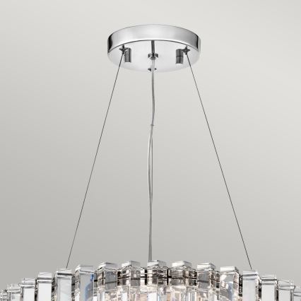 Kichler - LED Vonios pakabinamas sietynas CRYSTAL SKYE 8xG9/3W/230V IP44