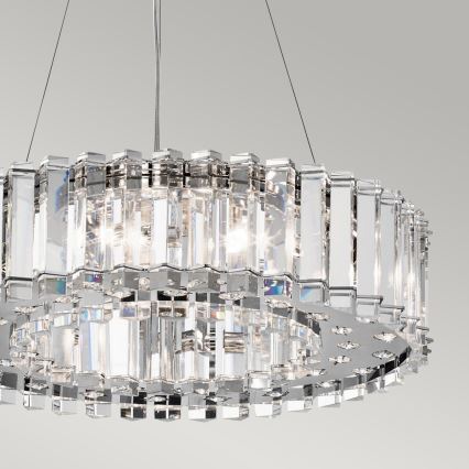 Kichler - LED Vonios pakabinamas sietynas CRYSTAL SKYE 8xG9/3W/230V IP44