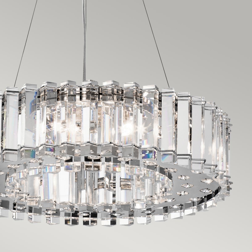 Kichler - LED Vonios pakabinamas sietynas CRYSTAL SKYE 8xG9/3W/230V IP44