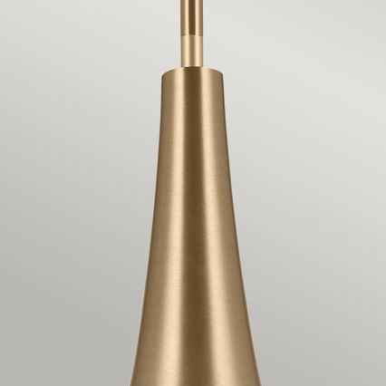 Kichler - Sietynas ant stulpo DEELA 1xE27/60W/230V diametras 17,8 cm žalvaris