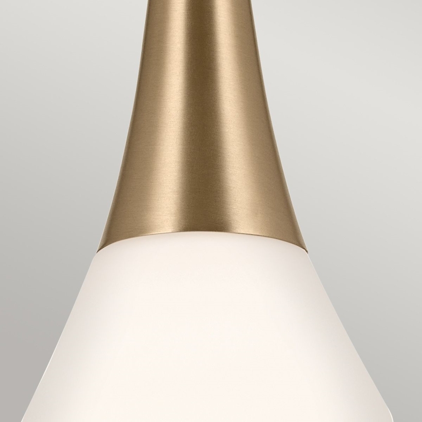 Kichler - Sietynas ant stulpo DEELA 1xE27/60W/230V diametras 17,8 cm žalvaris