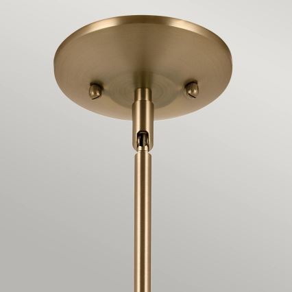 Kichler - Sietynas ant stulpo DEELA 1xE27/60W/230V diametras 17,8 cm žalvaris