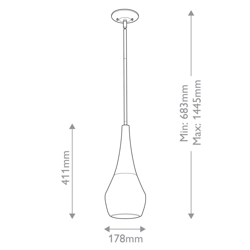 Kichler - Sietynas ant stulpo DEELA 1xE27/60W/230V diametras 17,8 cm žalvaris
