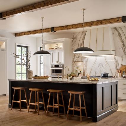 Kichler - Sietynas, kabinamas ant grandinės DELAROSA 1xE27/60W/230V juoda/žalvaris