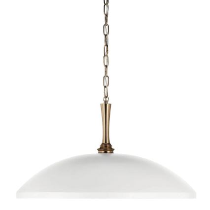 Kichler - Sietynas, kabinamas ant grandinės DELAROSA 1xE27/60W/230V balta/žalvaris