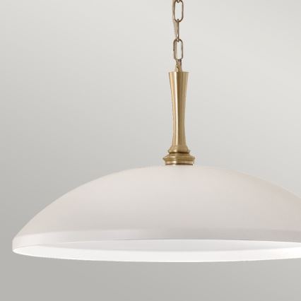 Kichler - Sietynas, kabinamas ant grandinės DELAROSA 1xE27/60W/230V balta/žalvaris
