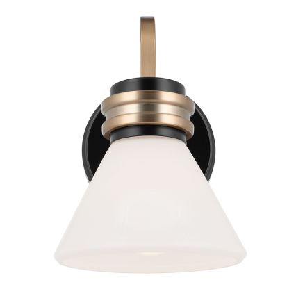 Kichler - LED Vonios sieninė lempa FARUM 1xG9/3W/230V IP44 juoda/žalvaris