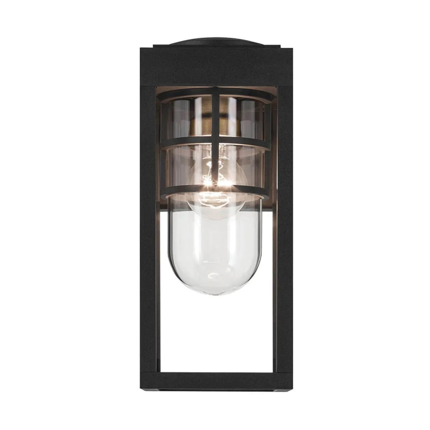 Kichler - Lauko sieninis šviestuvas HONE 1xE27/60W/230V IP44 juoda