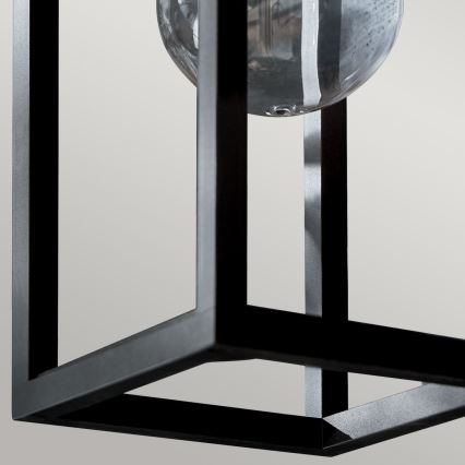 Kichler - Lauko sieninis šviestuvas HONE 1xE27/60W/230V IP44 juoda