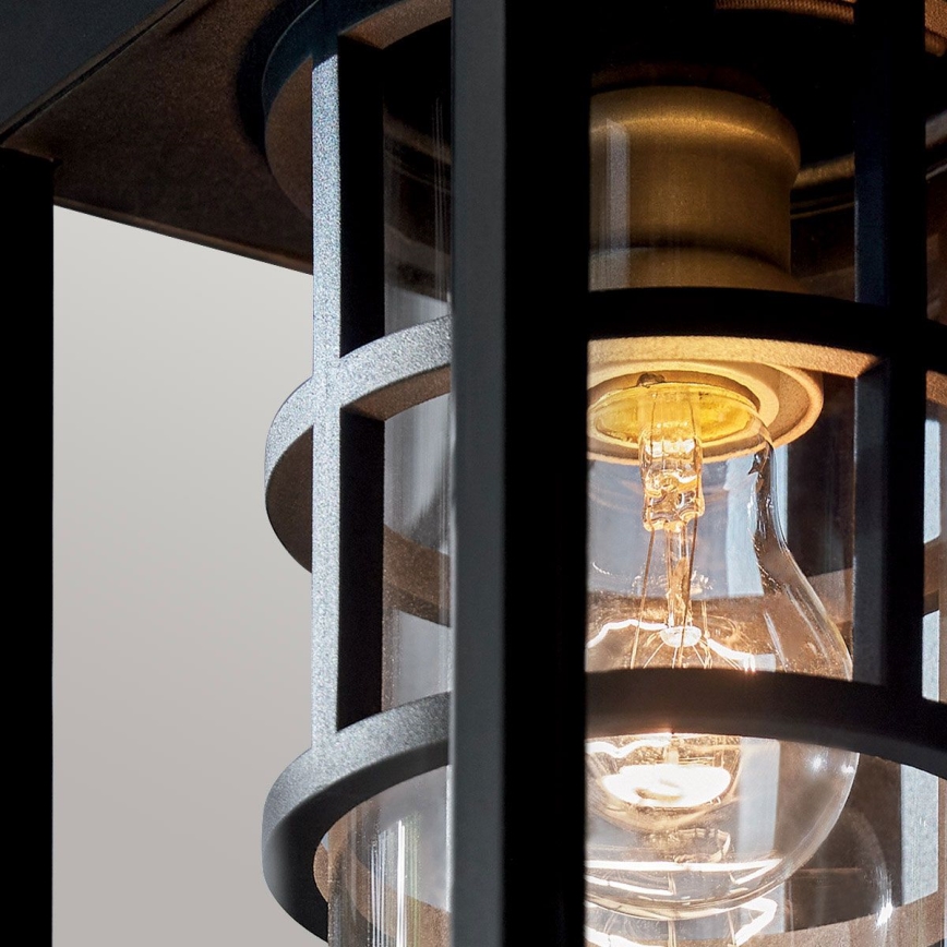 Kichler - Lauko sieninis šviestuvas HONE S 1xE27/60W/230V IP44 juodas