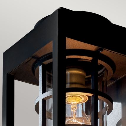 Kichler - Lauko sieninis šviestuvas HONE S 1xE27/60W/230V IP44 juodas