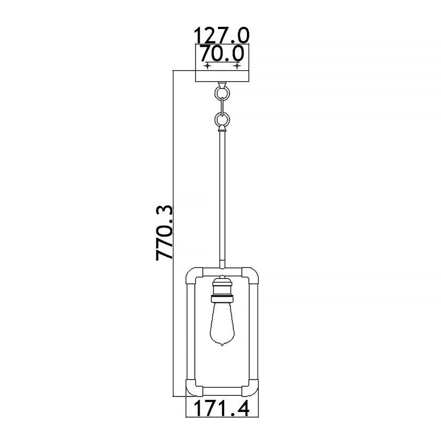 Kichler - Sietynas ant stulpo IMAHN 1xE27/60W/230V