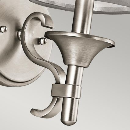 Kichler - sieninis šviestuvas LACEY 1xE14/40W/230V matinis chromas