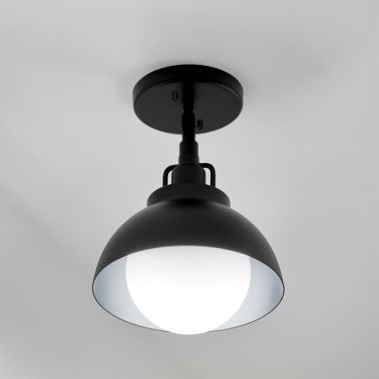 Kichler - Sieninis šviestuvas NIVA 1xE27/40W/230V juoda