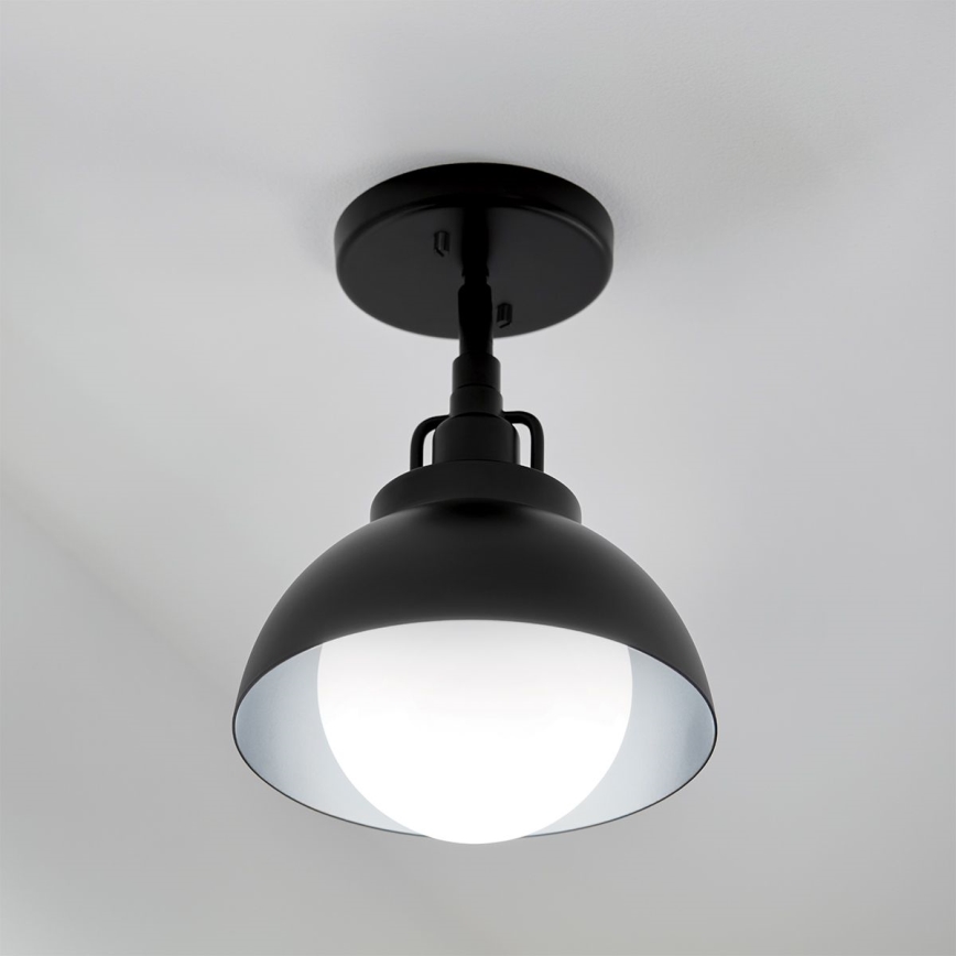 Kichler - Sieninis šviestuvas NIVA 1xE27/40W/230V juoda