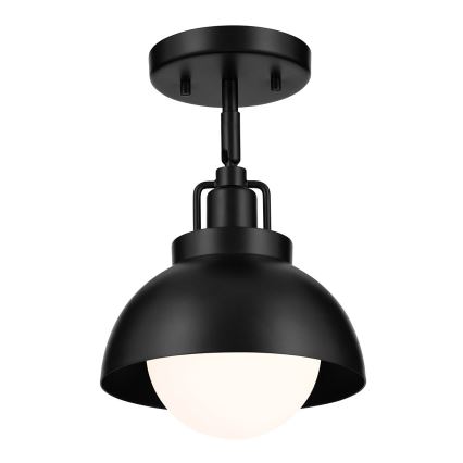 Kichler - Sieninis šviestuvas NIVA 1xE27/40W/230V juoda
