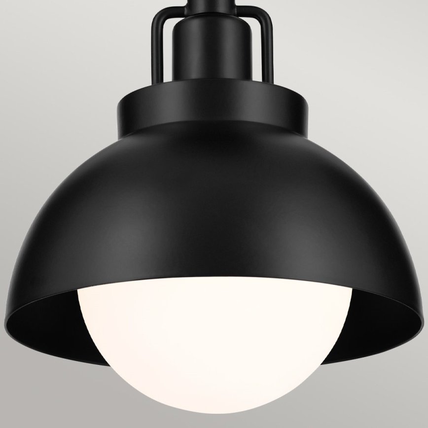 Kichler - Sieninis šviestuvas NIVA 1xE27/40W/230V juoda