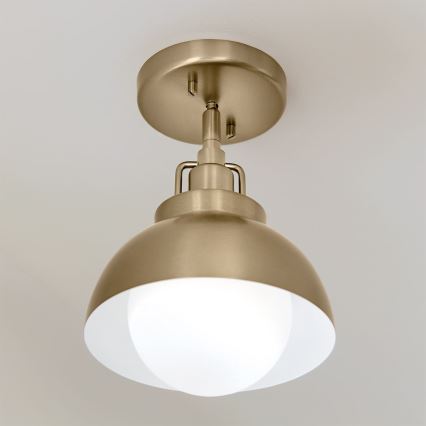 Kichler - Sieninis šviestuvas NIVA 1xE27/40W/230V žalvaris