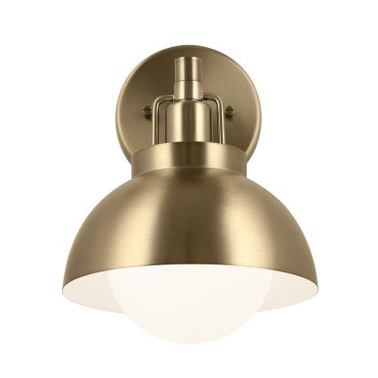 Kichler - Sieninis šviestuvas NIVA 1xE27/40W/230V žalvaris