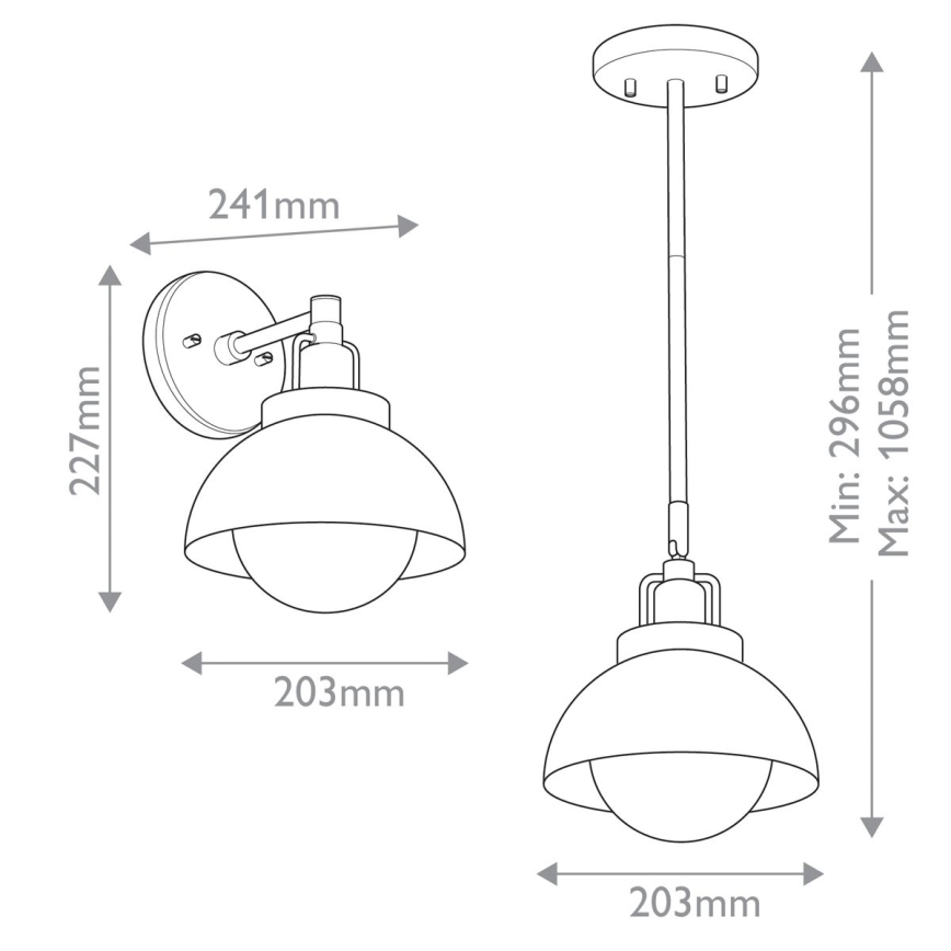 Kichler - Sieninis šviestuvas NIVA 1xE27/40W/230V žalvaris