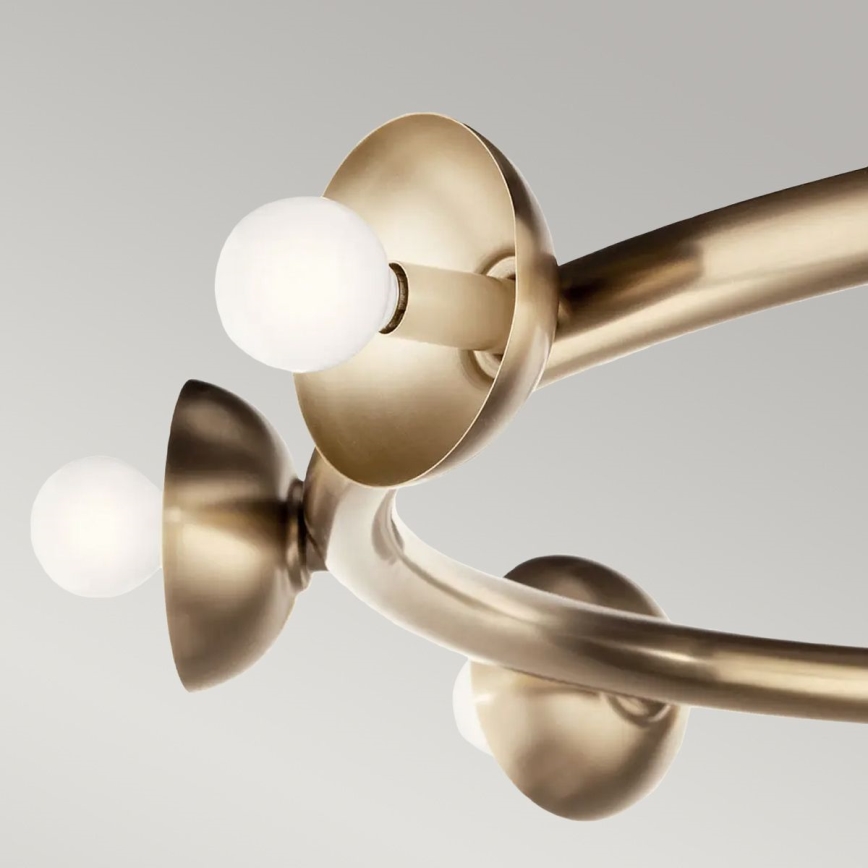 Kichler - Pakabinamas šviestuvas su laidu PALTA 9xE14/40W/230V, auksinis