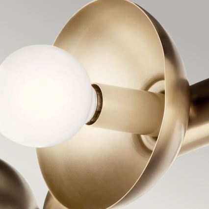 Kichler - Pakabinamas šviestuvas su laidu PALTA 9xE14/40W/230V, auksinis