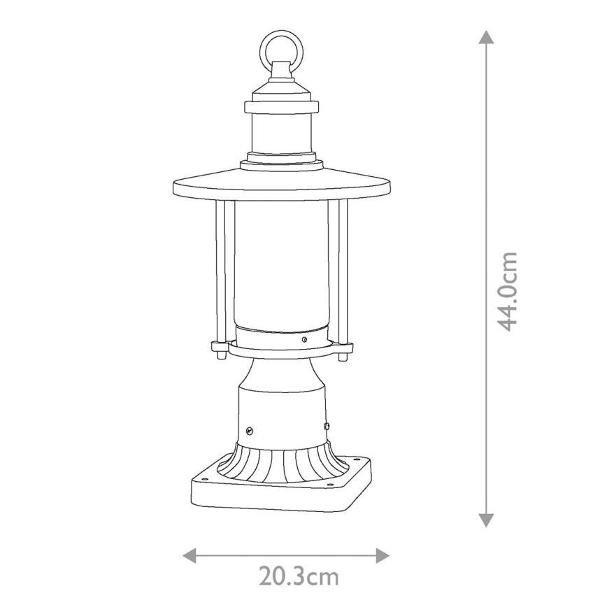 Kichler - Lauko šviestuvas RIVERWOOD 1xE27/60W/230V IP44 juoda