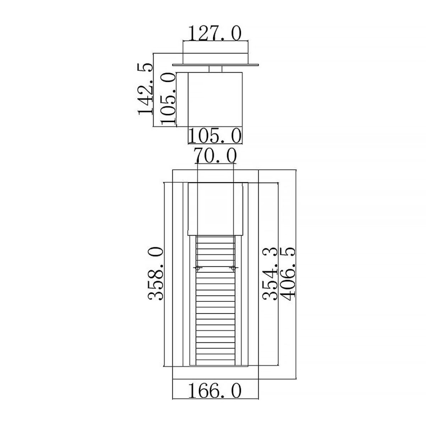 Kichler - LED Lauko sieninis šviestuvas SOREL 1xGU10/7W/230V IP44 rudas