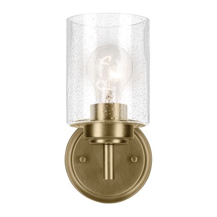 Kichler - Sieninis šviestuvas WINSLOW 1xE27/60W/230V žalvaris