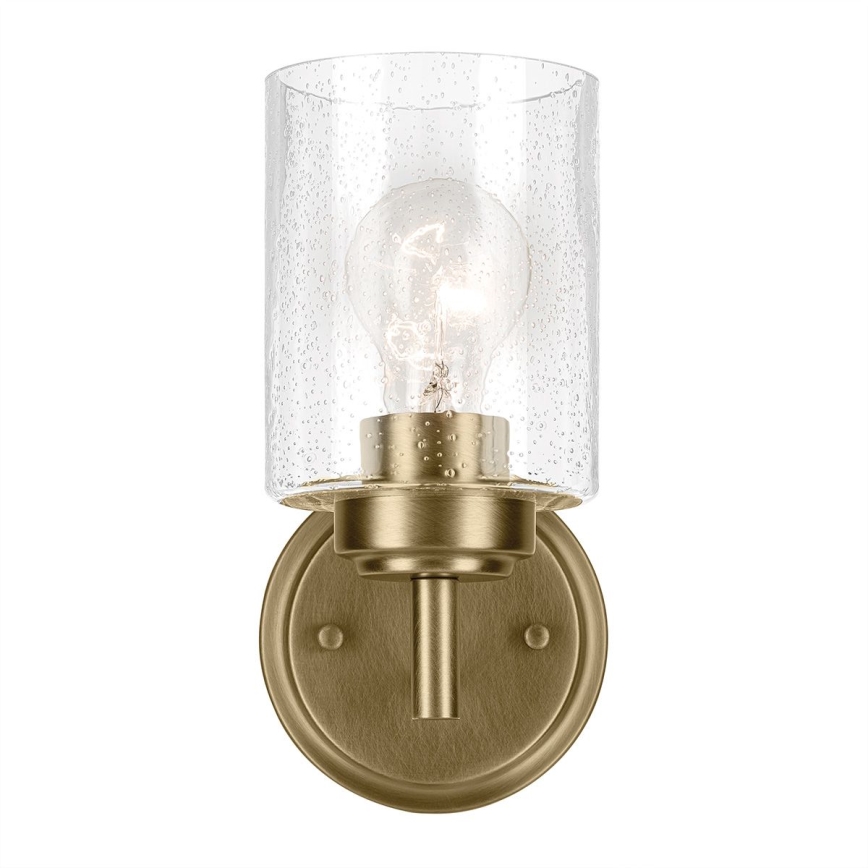 Kichler - Sieninis šviestuvas WINSLOW 1xE27/60W/230V žalvaris