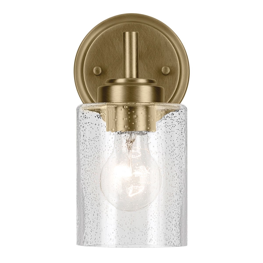 Kichler - Sieninis šviestuvas WINSLOW 1xE27/60W/230V žalvaris