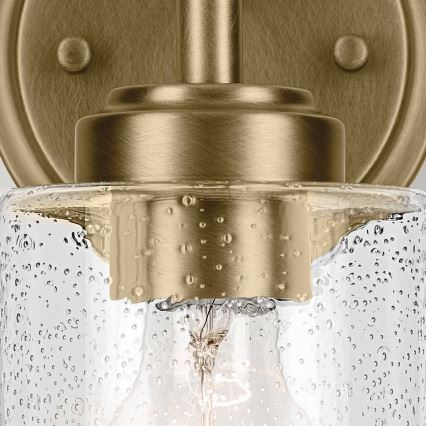 Kichler - Sieninis šviestuvas WINSLOW 1xE27/60W/230V žalvaris
