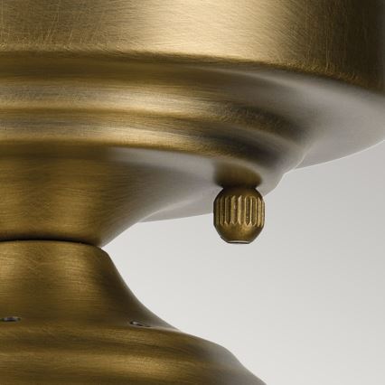 Kichler - Lubinis šviestuvas WINSLOW 1xE27/60W/230V diametras 21,6 cm žalvaris