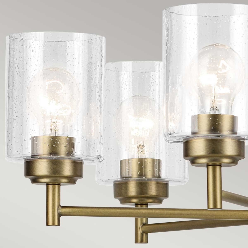 Kichler - Sietynas, kabinamas ant grandinės WINSLOW 5xE27/60W/230V diametras 50,2 cm žalvaris