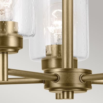 Kichler - Sietynas, kabinamas ant grandinės WINSLOW 5xE27/60W/230V diametras 50,2 cm žalvaris
