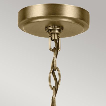Kichler - Sietynas, kabinamas ant grandinės WINSLOW 5xE27/60W/230V diametras 50,2 cm žalvaris