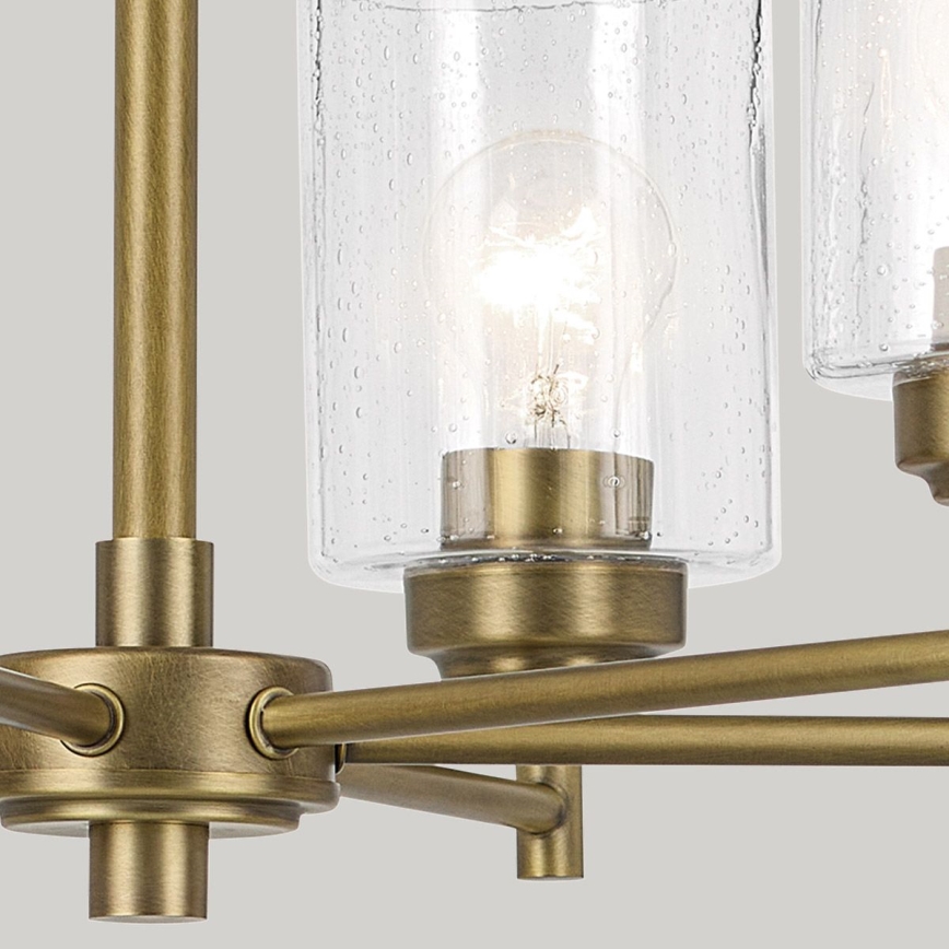 Kichler - Sietynas, kabinamas ant grandinės WINSLOW 6xE27/60W/230V diametras 66 cm žalvaris
