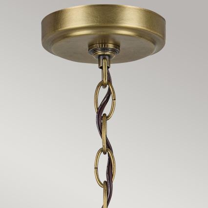 Kichler - Sietynas, kabinamas ant grandinės WINSLOW 6xE27/60W/230V diametras 66 cm žalvaris