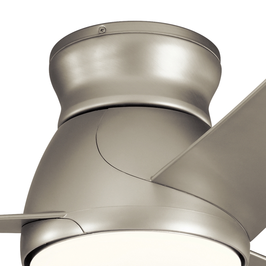 Kichler - LED Reguliuojamas lubinis ventiliatorius ERIS LED/10W/230V matinis chromas IP44 + nuotolinio valdymo pultas