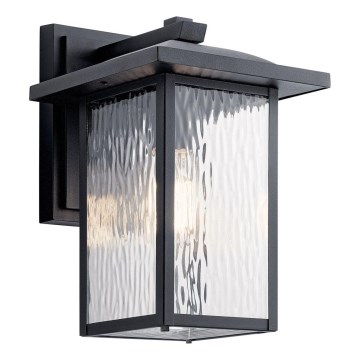 Kichler - Lauko sieninis šviestuvas CAPPANNA 1xE27/60W/230V IP44 juoda