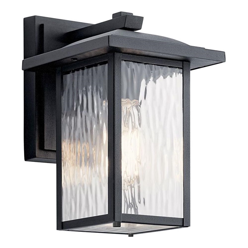 Kichler - Lauko sieninis šviestuvas CAPPANNA 1xE27/60W/230V IP44 juoda
