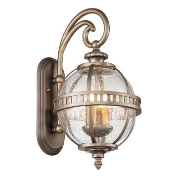 Kichler - Lauko sieninis šviestuvas HALLERON 2xE14/40W/230V IP44