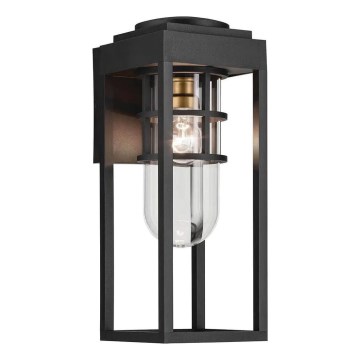 Kichler - Lauko sieninis šviestuvas HONE 1xE27/60W/230V IP44 juoda