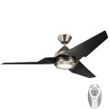 Kichler - LED reguliuojamas lubų ventiliatorius JADE LED/18W/230V juodas + nuotolinio valdymo pultas